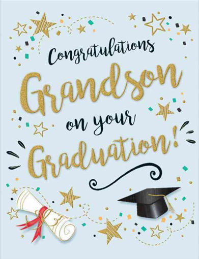 Picture of CONGRATS GRANDSON GRADUATION CARD
